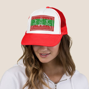Casquette Vilain chandail cloches Xmas rennes crochet
