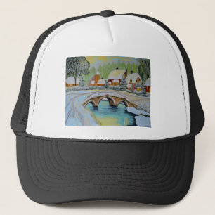 Casquette village d'hiver