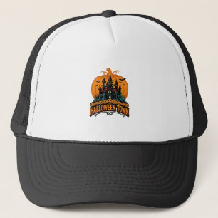 Casquette Ville d'Halloween Château Hanté Vintage Citrouille