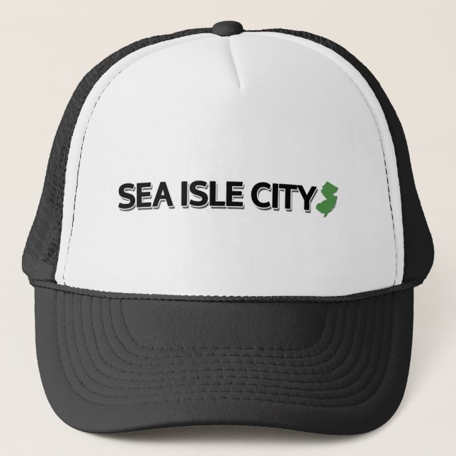 Casquette Ville d'île de mer, New Jersey (Devant)