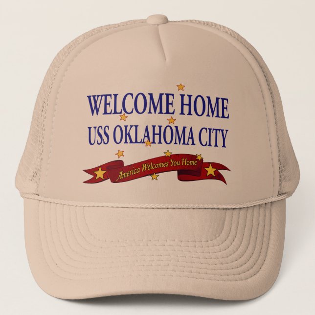 Casquette Ville d'Oklahoma à la maison bienvenue d'USS (Devant)