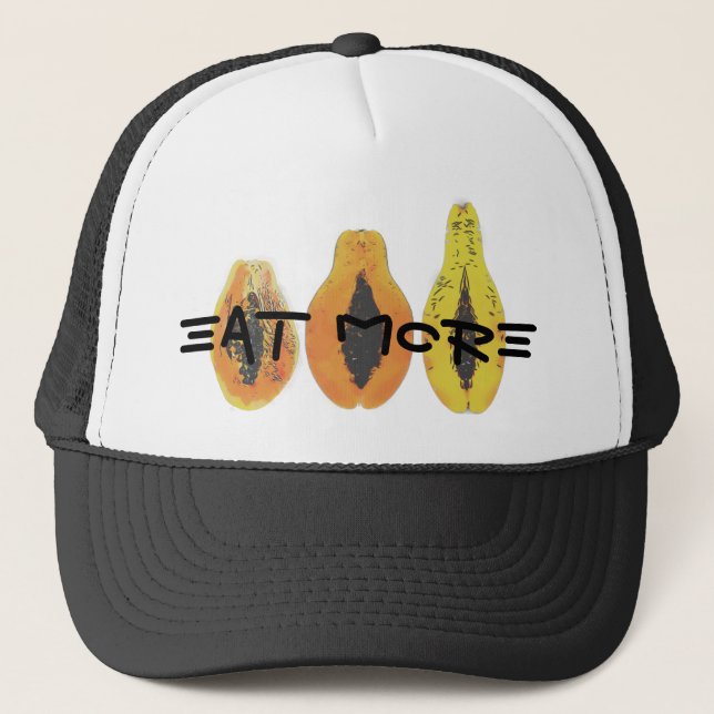 Casquette VINITAGE MANGER PLUS Chapeau de camion (Devant)