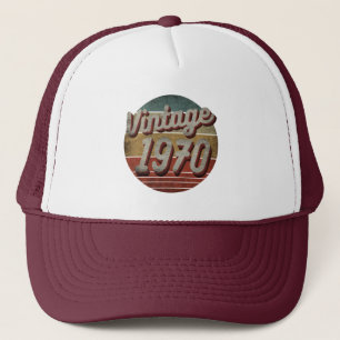 CASQUETTE VINTAGE 1970 HOMMES FEMMES ANNIVERSAIRE CADEAU TRU