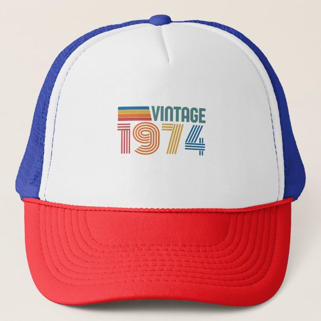 Casquette Vintage 1974 50e anniversaire (Devant)