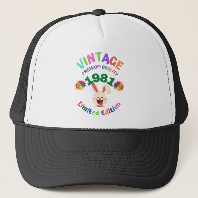 Casquette Vintage 1981 (Devant)