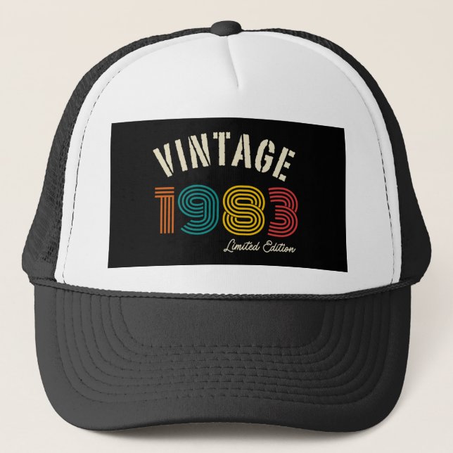 Casquette Vintage 1983 41e anniversaire (Devant)