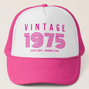 Casquette Vintage 20ème 30ème 40ème 50ème 60ème anniversaire