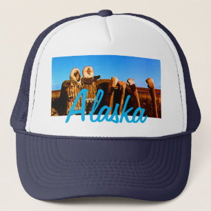 Casquette Vintage Alaska Fur vêtu eskimo arctique sod igloo