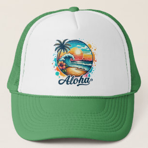Casquette Vintage Beach Aloha Sublimation-94953