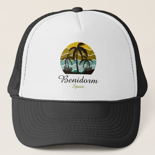 Casquette Vintage Benidorm Espagne Vacances d'été (Devant)