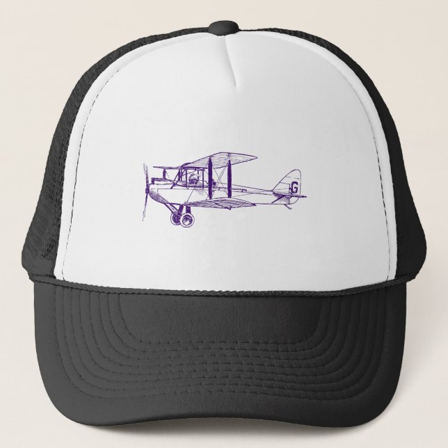 Casquette Vintage Biplane - Deep Purple (Devant)