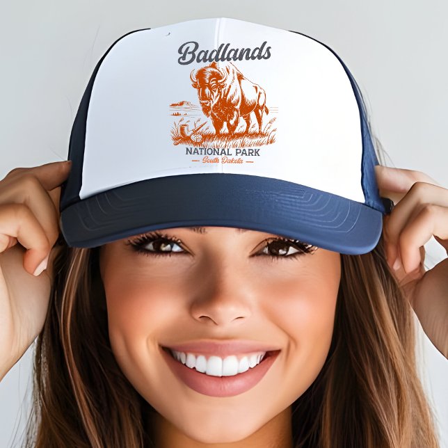 Casquette Vintage Bison – Badlands National Park  (Créateur téléchargé)