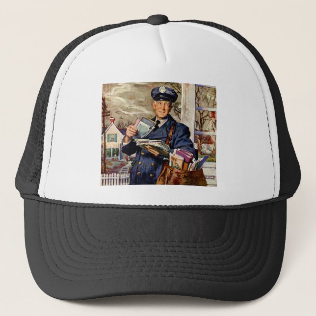 Casquette Vintage Business, Mailman Livrant des lettres (Devant)