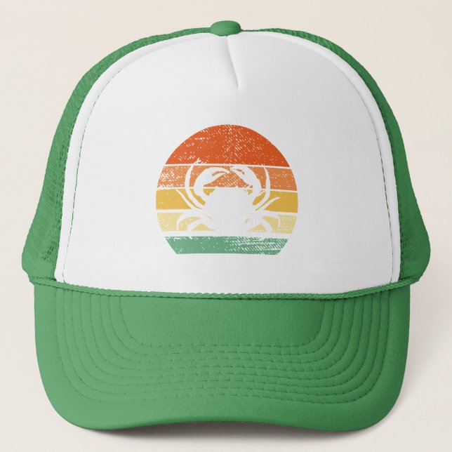 Casquette Vintage Crabe Lover Drôle Crabe Retro (Devant)