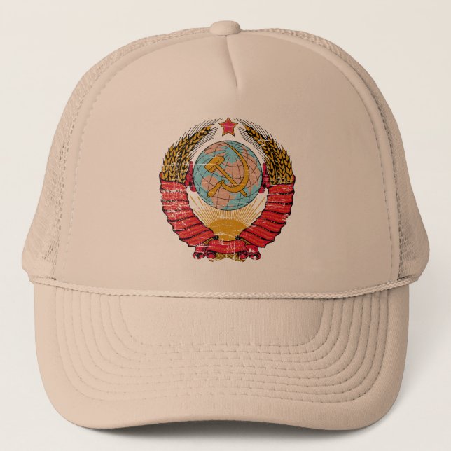 Casquette vintage de camionneur d'Union Soviétique (Devant)