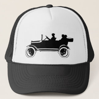 Casquette vintage de casquette de silhouette de