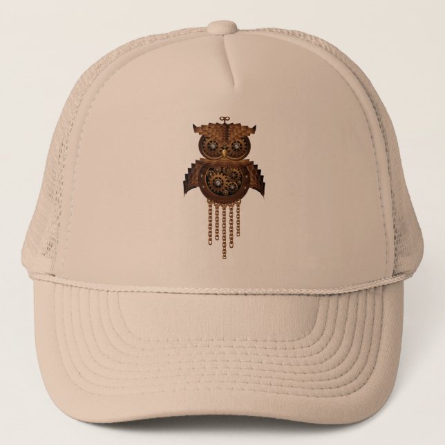 Casquette vintage de style de hibou de Steampunk (Devant)