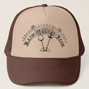 Casquette vintage d'échelle de baromètre de temp