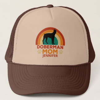 Casquette Vintage Doberman Chien Maman Coucher de soleil Per