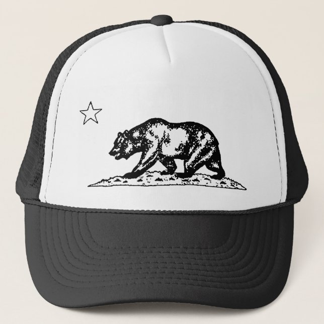 Casquette vintage d'ours de la Californie (Devant)
