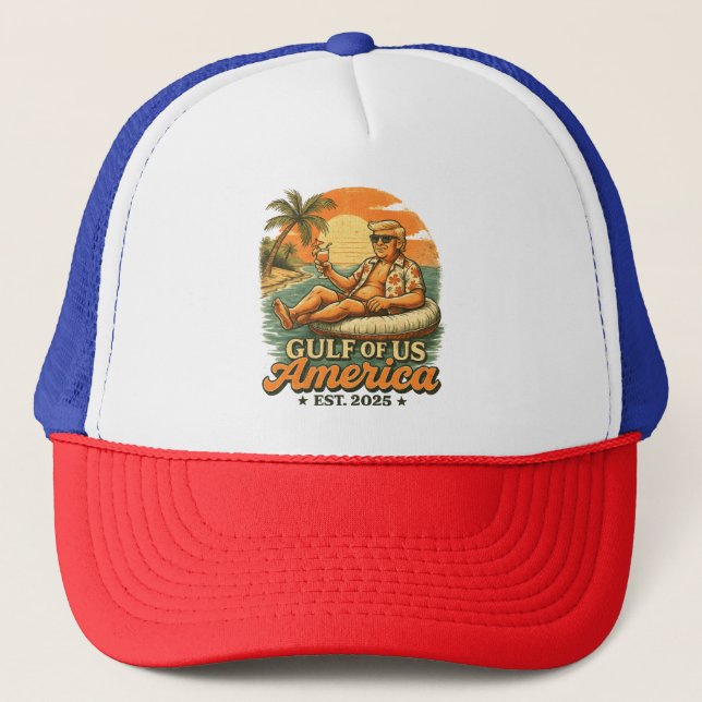 Casquette Vintage drôle Trump Amérique du Golfe 2025 (Devant)