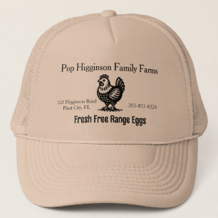 Casquette Vintage élevage de poulets