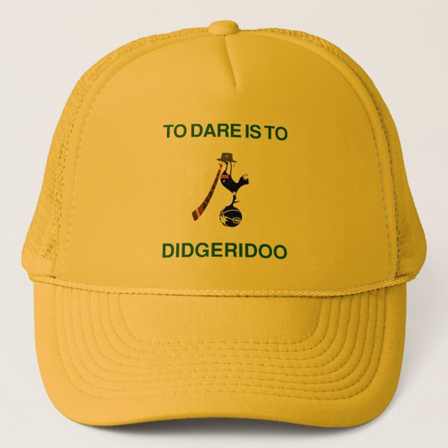 Casquette Vintage "Emblème sportif" avec Didgeridoo Motif (Devant)