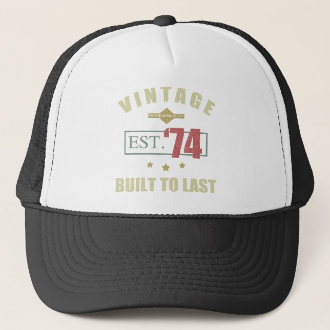 Casquette Vintage Est. 1974 50e anniversaire (Devant)