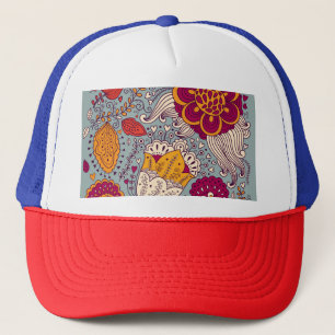 Casquette Vintage Floral Elegant Arrière - plan