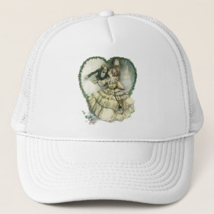 Casquette Vintage Harrison Fisher, mariée de Noël et mariée