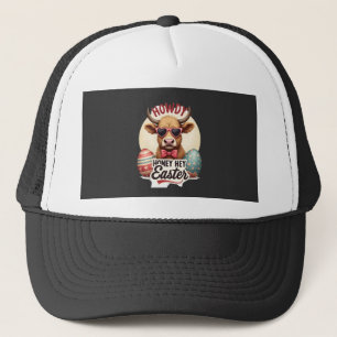 Casquette Vintage Howdy Chérie Pâques Vache Highland Mignon