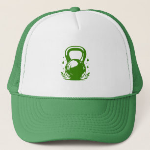 Casquette Vintage Kettlebell Laurel Wreath Gym Forest Green