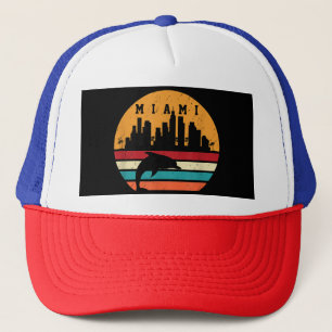 Casquette Vintage Miami 80s Dolphin Silhouette Souvenir Dolp