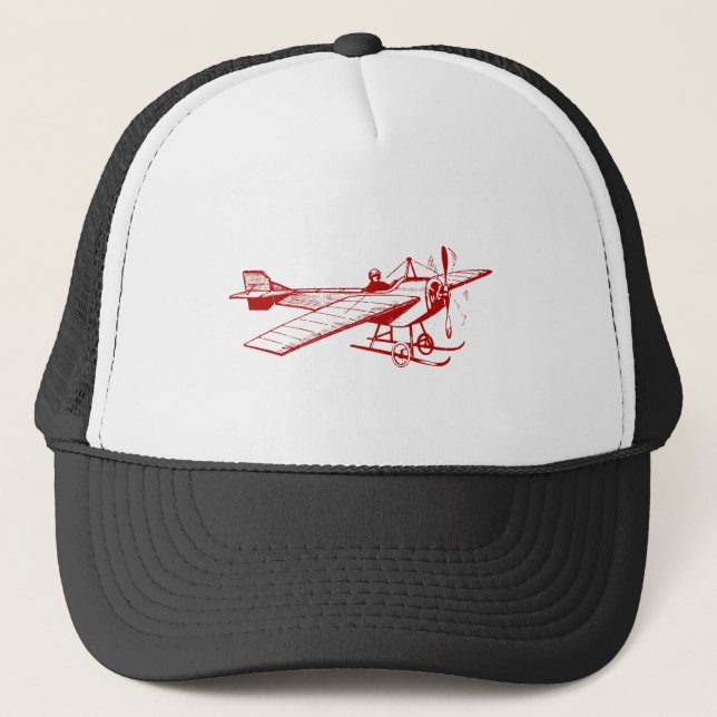 Casquette Vintage Monoplane - Ruby Red (Devant)