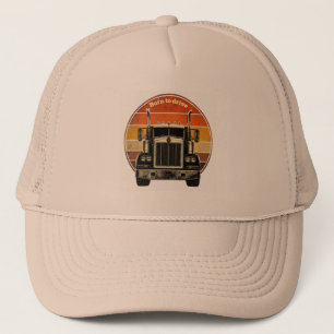 Casquette Vintage Né pour conduire un semi-remorque Sunset R