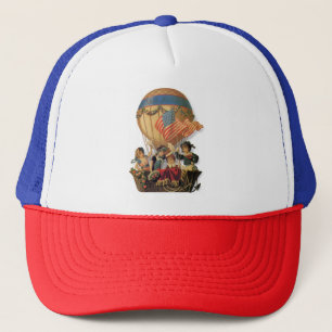 Casquette Vintage patriotique, enfants dans une montgolfière