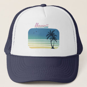 Casquette Vintage Retro Aloha Hawaiian Beach Vacances Hawaii