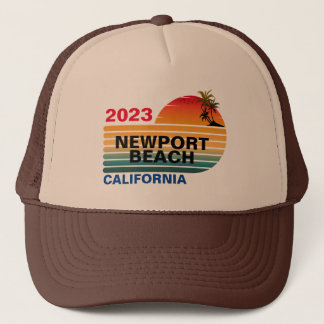 CASQUETTE VINTAGE RÉTRO SUR MESURE NEWPORT BEACH CALIFORNIE