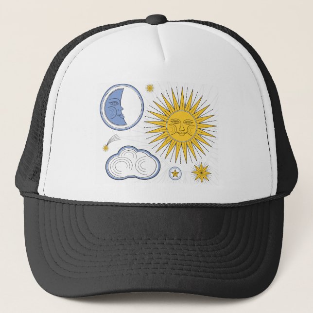 Casquette Vintage Sun and Moon (Devant)