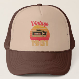 Casquette Vintgae Sunset 40e anniversaire Cadeau