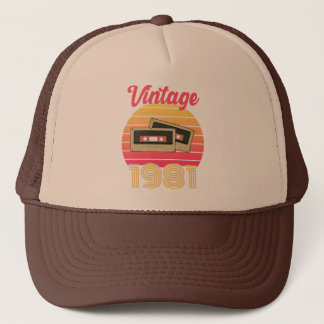 Casquette Vintgae Sunset 40e anniversaire Cadeau