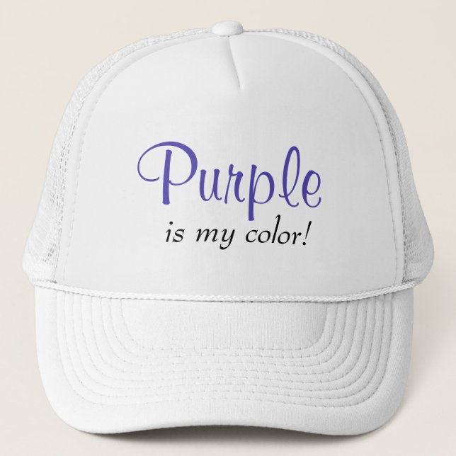 Casquette Violet Est Ma Couleur Féminin (Devant)