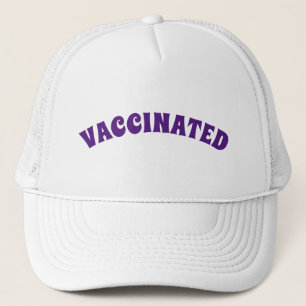 Casquette Violet et blanc vacciné