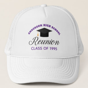 Casquette Violet High School Reunion Party Alumni personnali