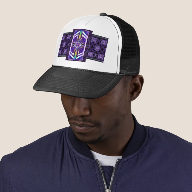 Casquette Violet W3 (En situation)