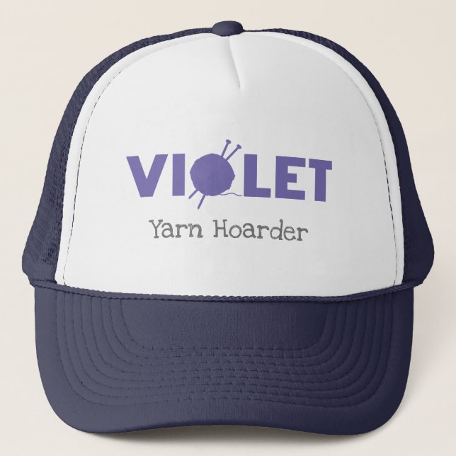 Casquette Violet Yarn Hoarder (Devant)