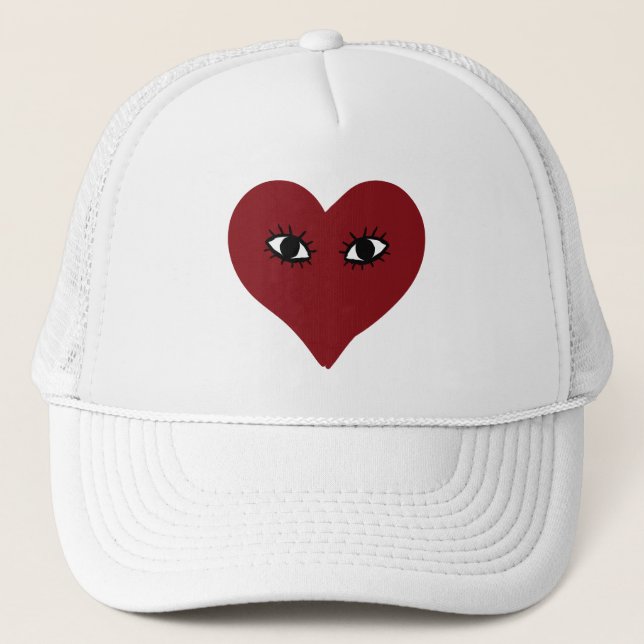 Casquette Visage cardiaque Abstrait (Devant)
