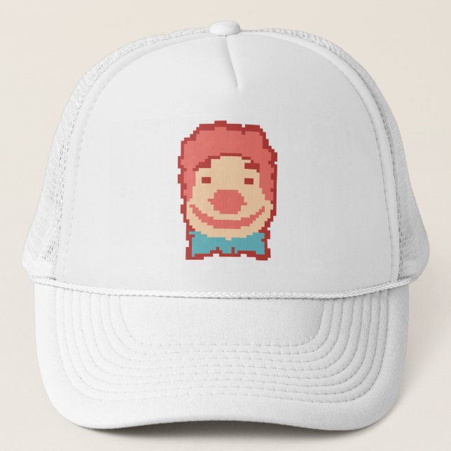 Casquette Visage de clown pixelisé mignon  (Devant)