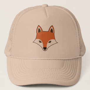 Casquette Visage de dessin de style scandinave Fox