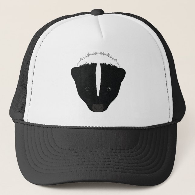 Casquette Visage de mouffette (Devant)